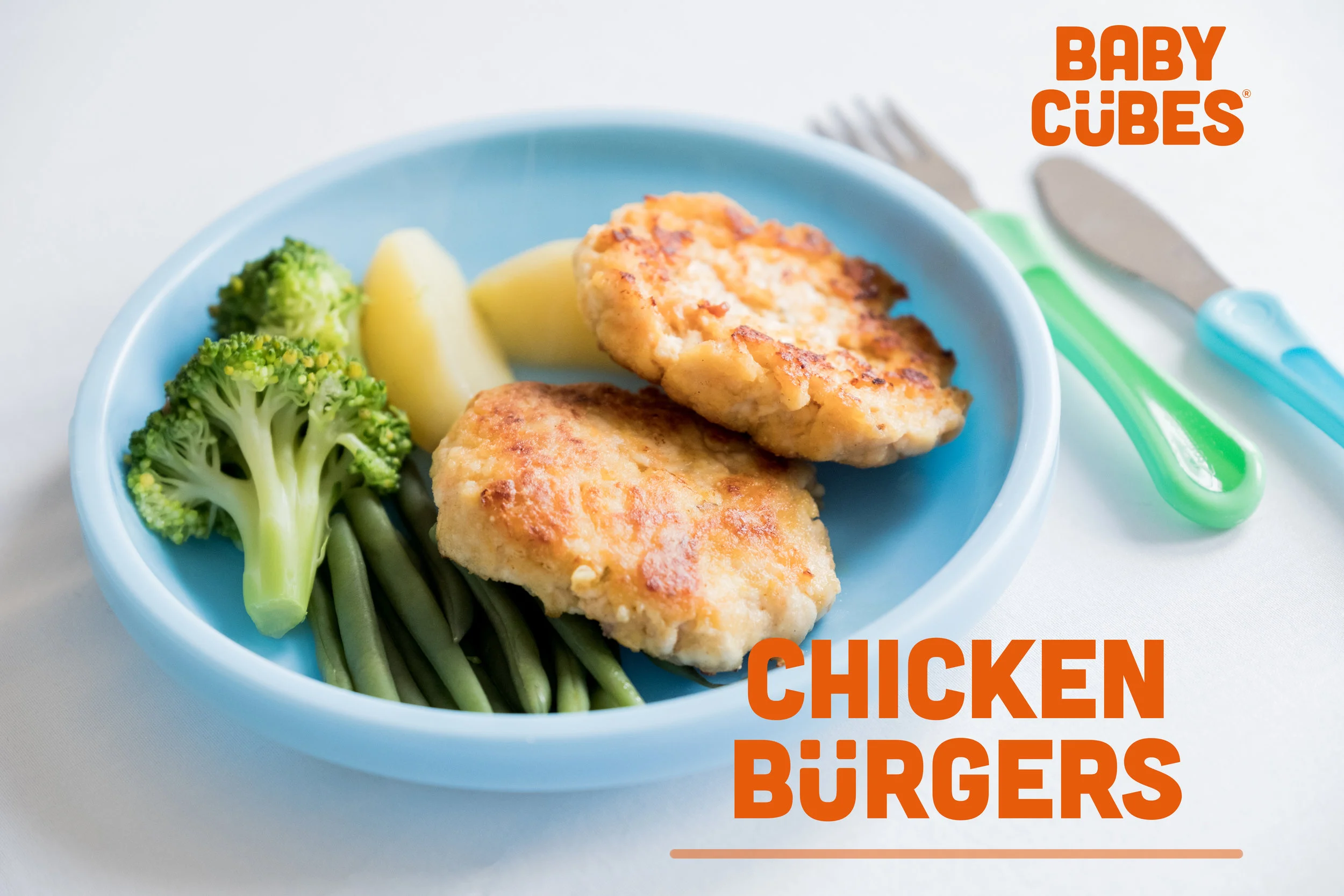 BABY CÜBES: CHICKEN BURGERS RECIPE