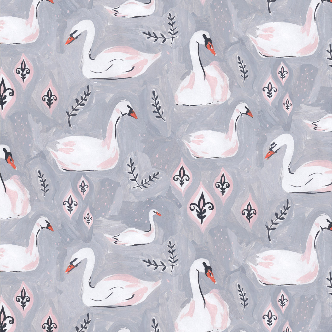 Swans of Yore Pattern 1