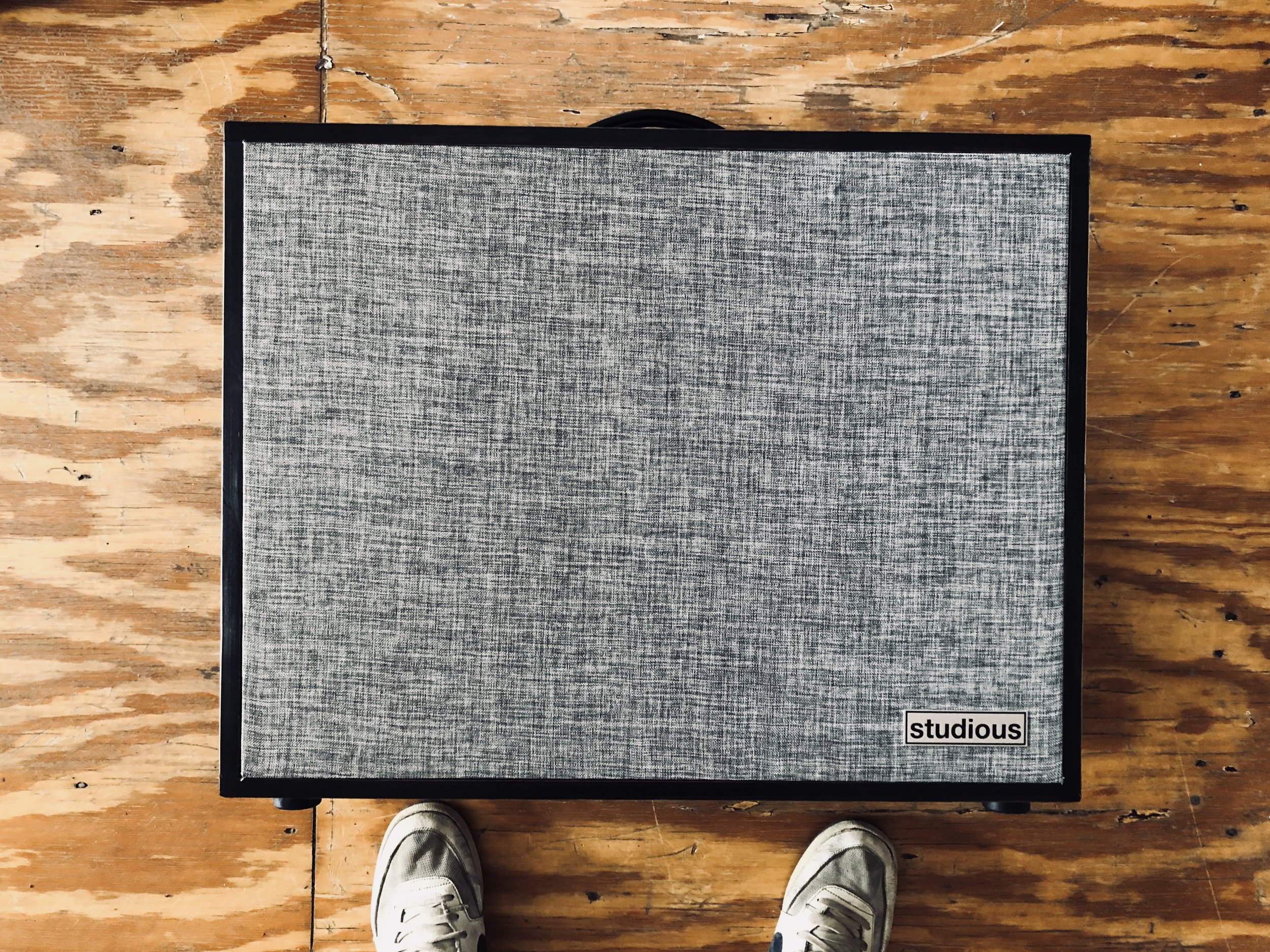 Moseley 2x12” in aged cherry.