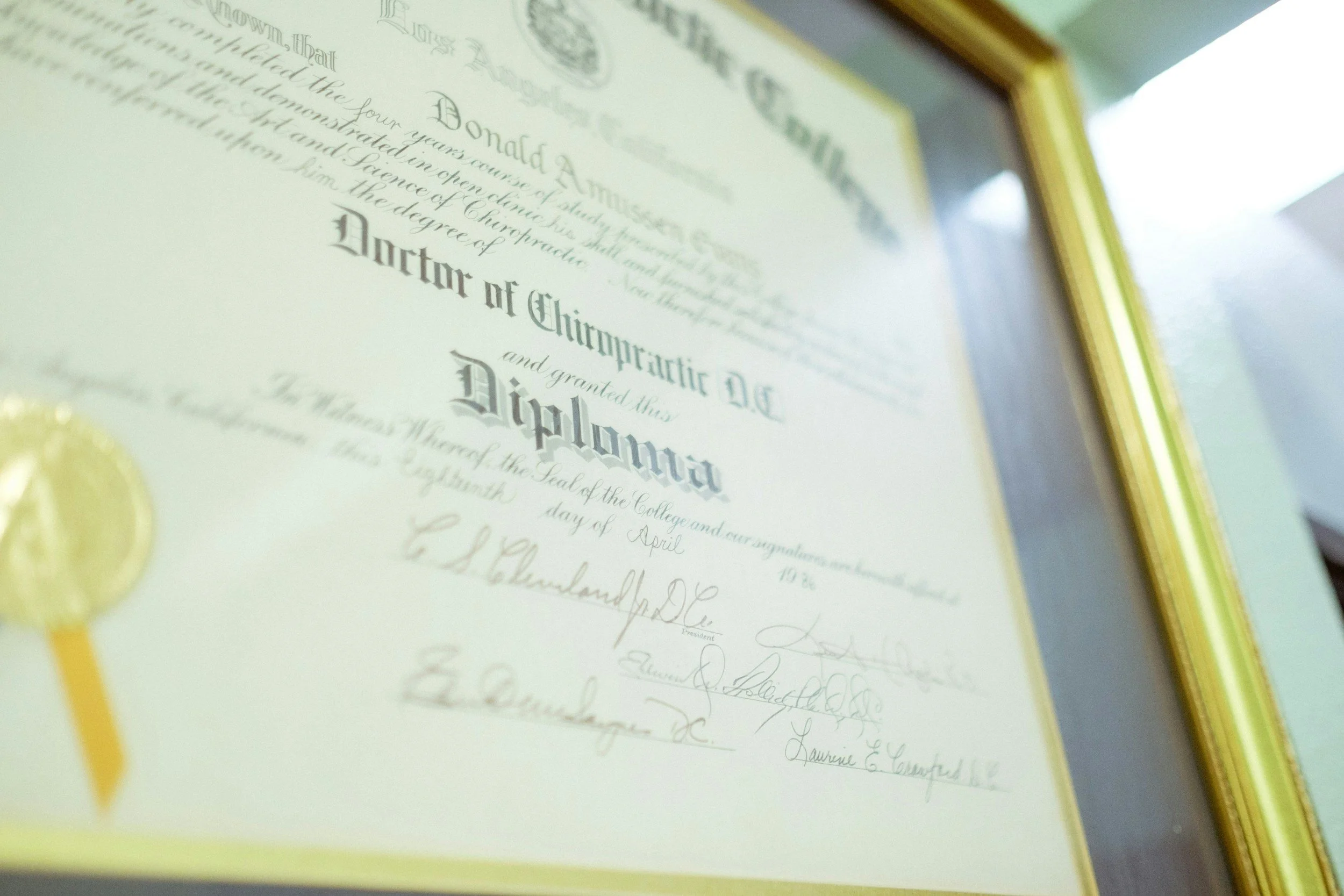 side view of a doctorate degree