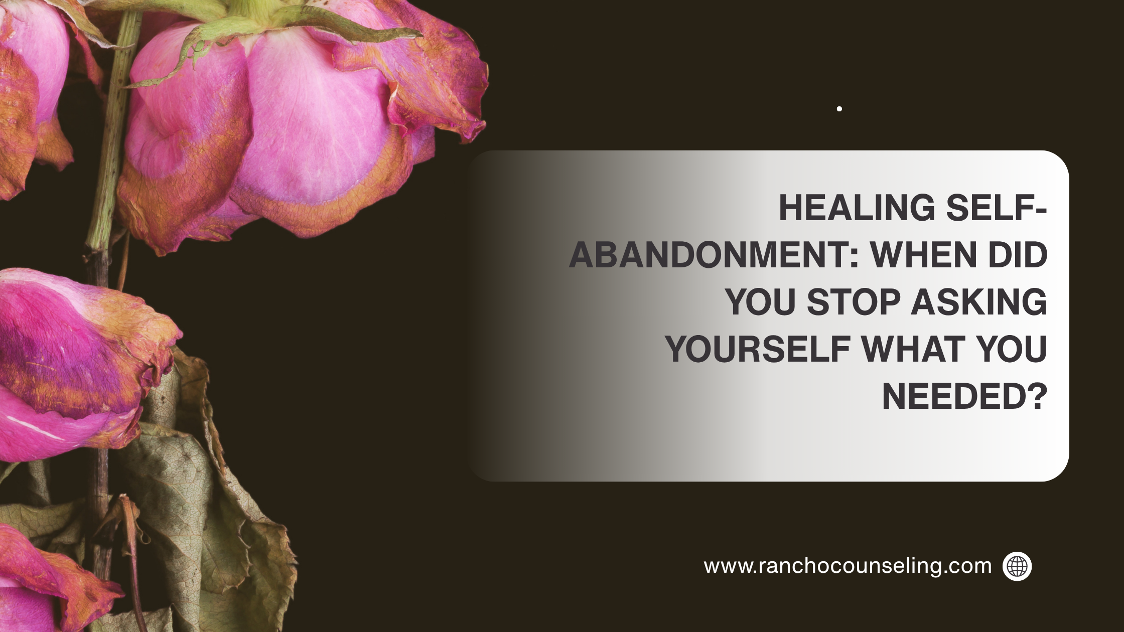 When Did You Stop Asking Yourself What You Needed?