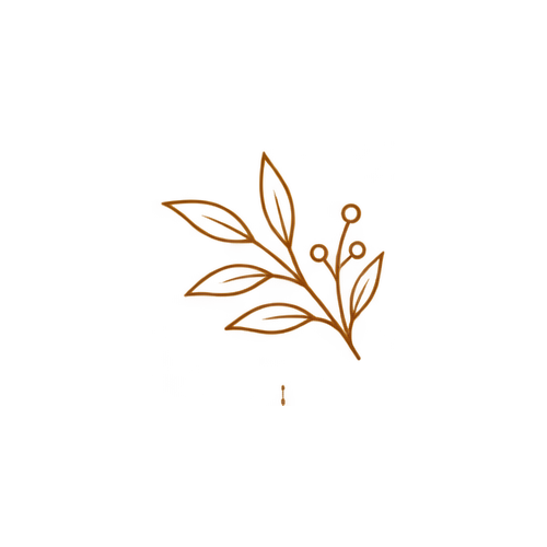 line drawing of an olive branch