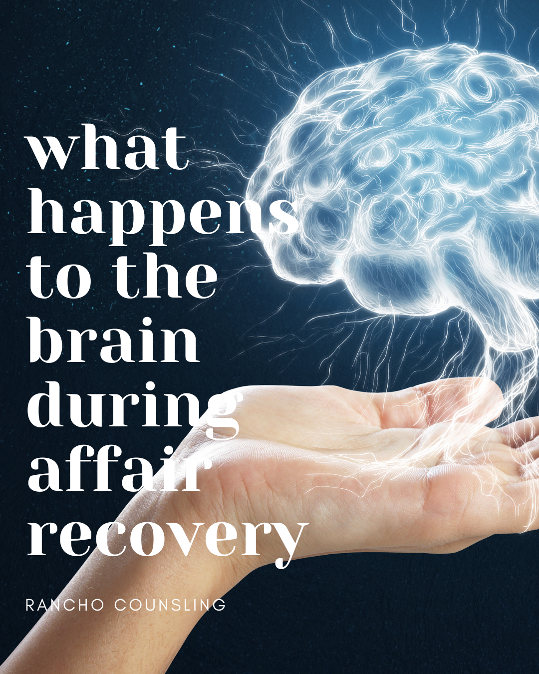 hand with a brain hovering over it