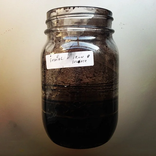 Sumac + iron sulphate #inktest #inkmaking