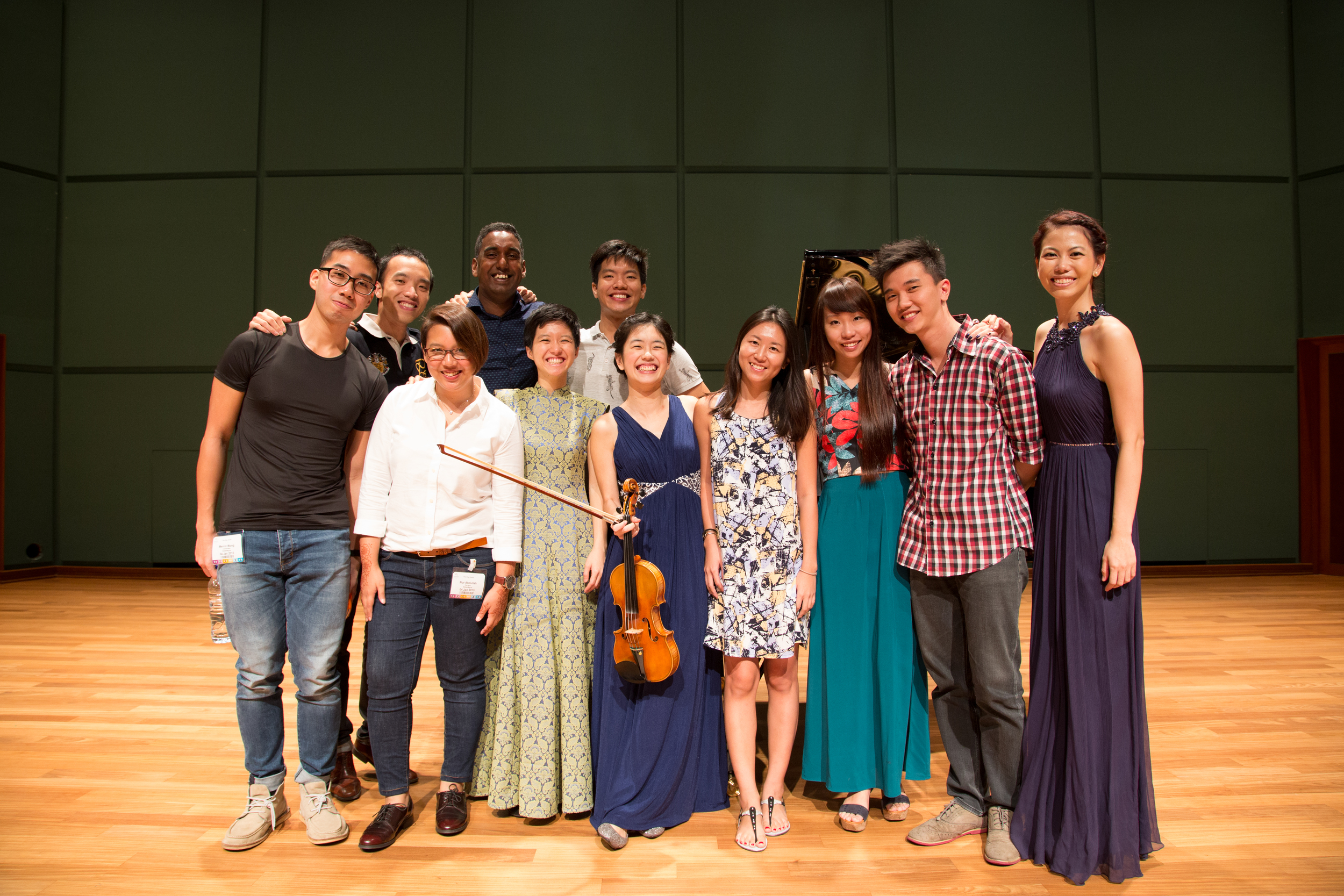 3/4 of our 15-member dream crew, including our three narrators and the reception team.