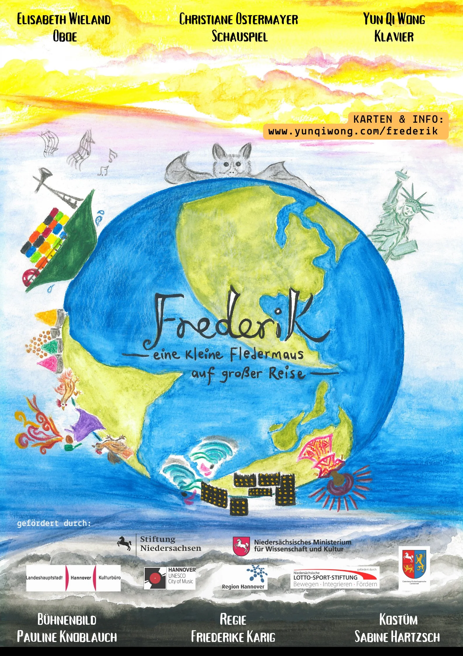 Kindermusiktheater "Frederik - eine kleine Fledermaus auf großer Reise"