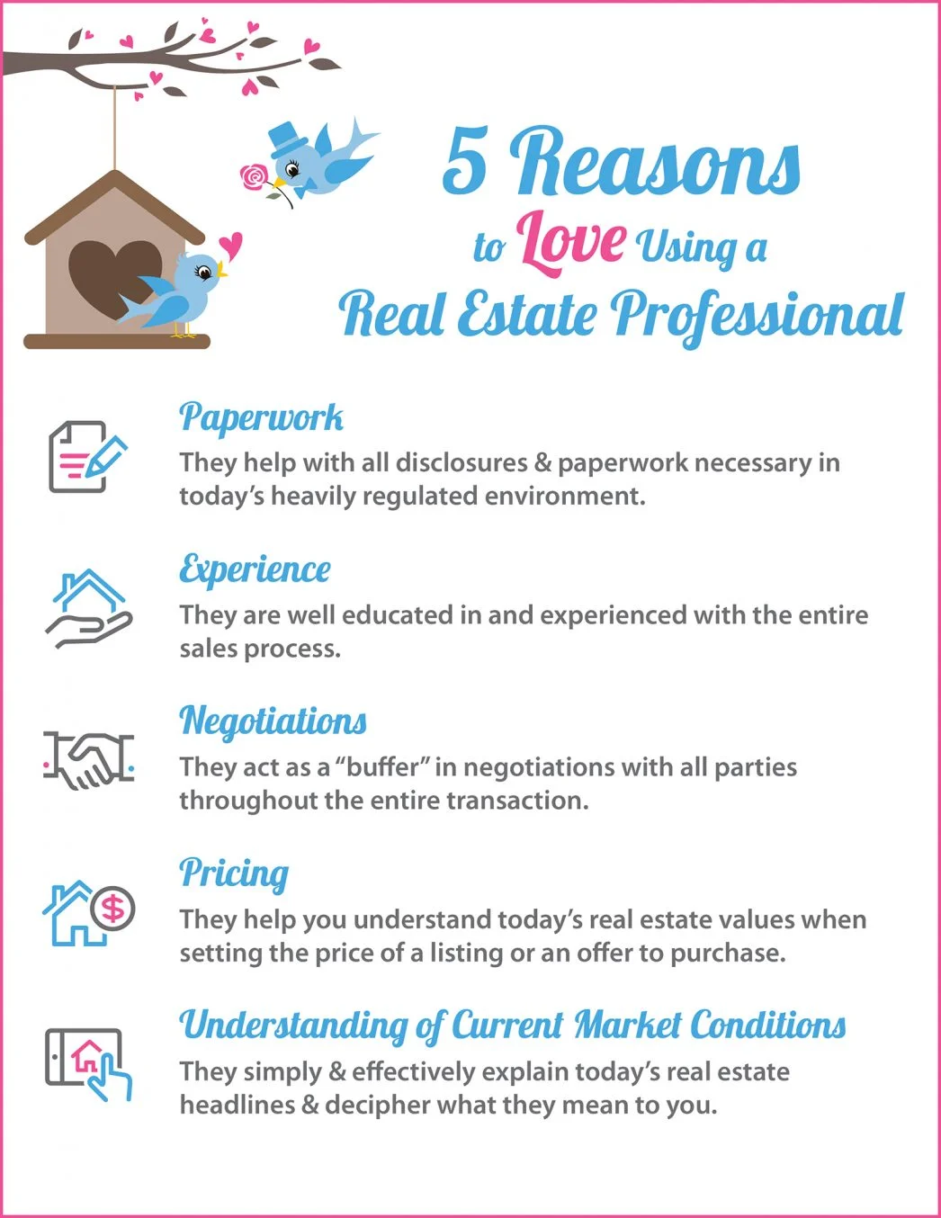  5 Reasons to Love Using A Real Estate Pro [INFOGRAPHIC]