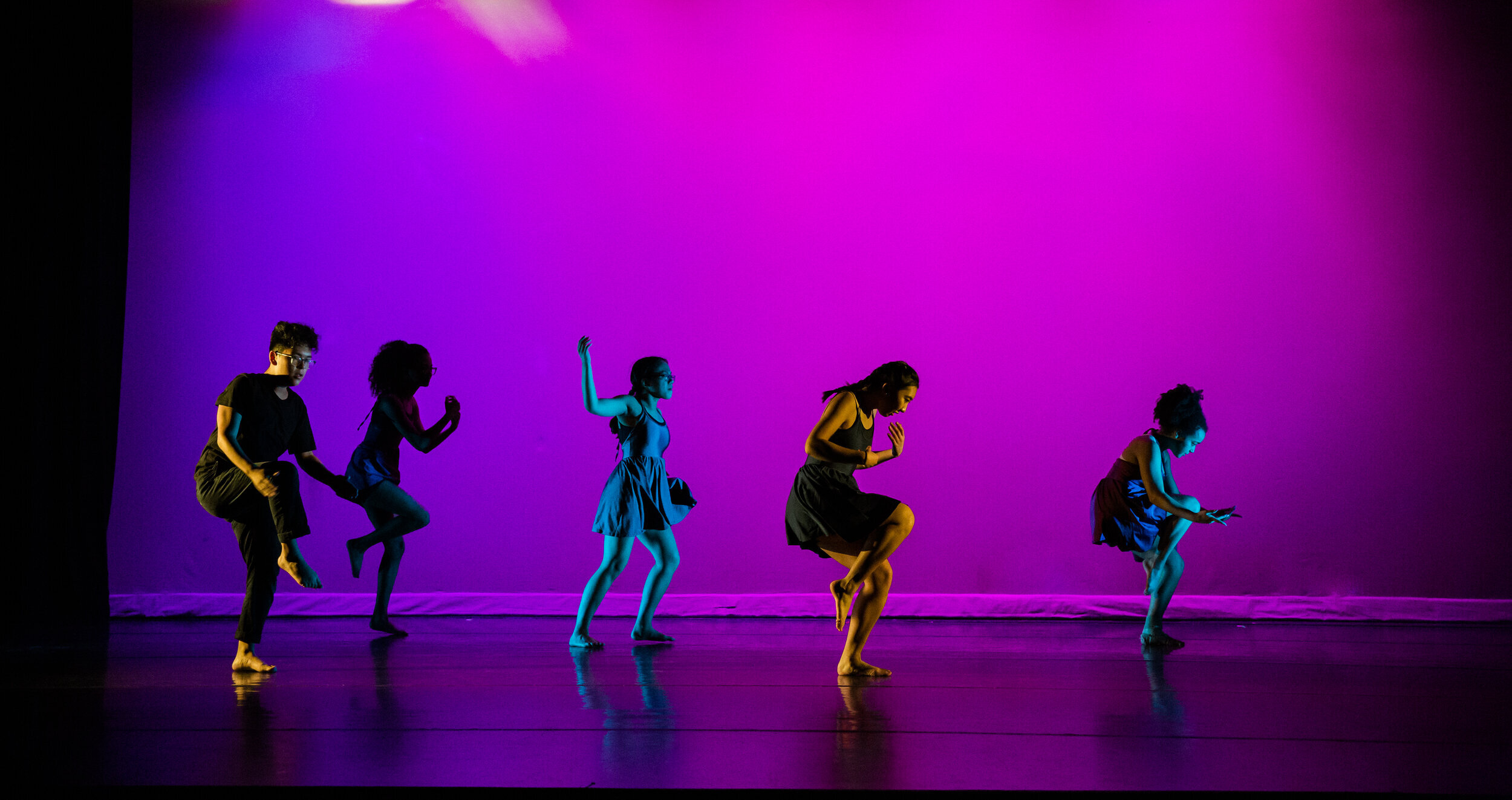 Students perform their dance work