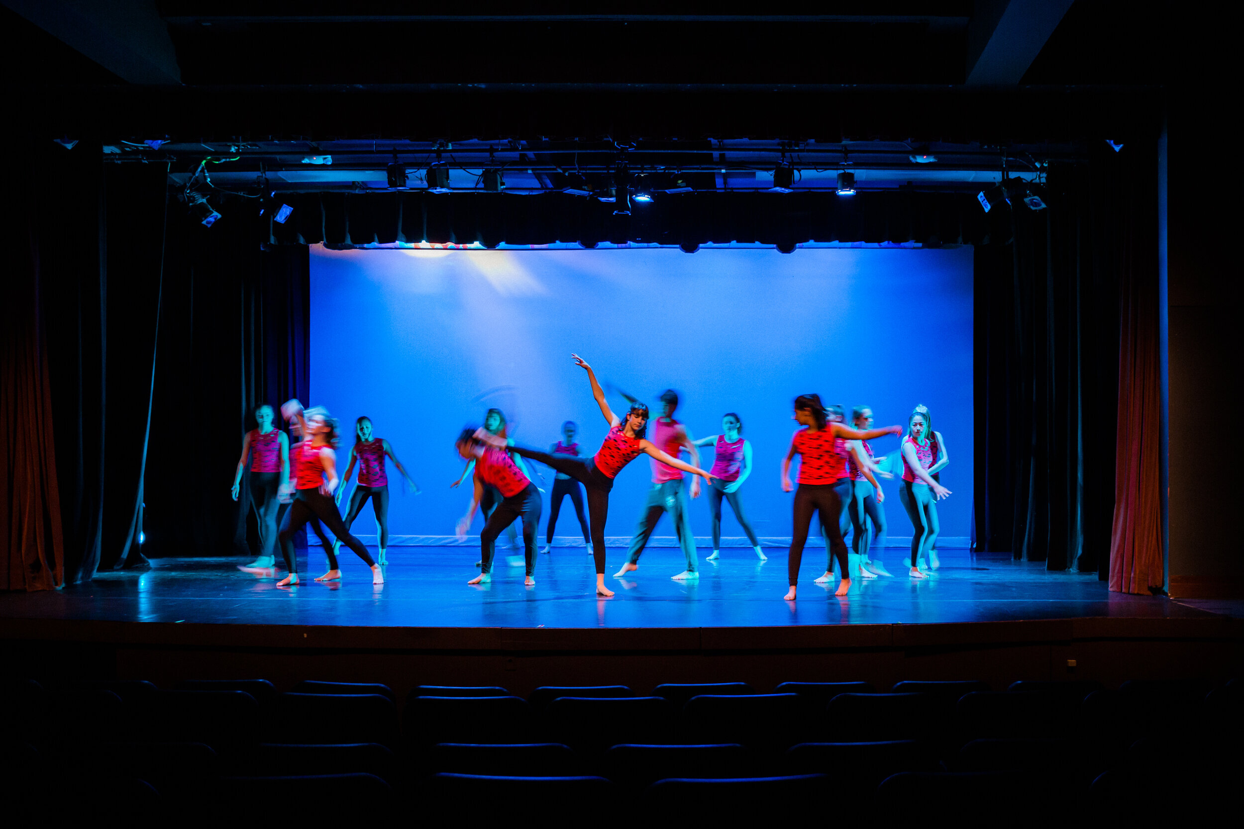 Students perform their dance work