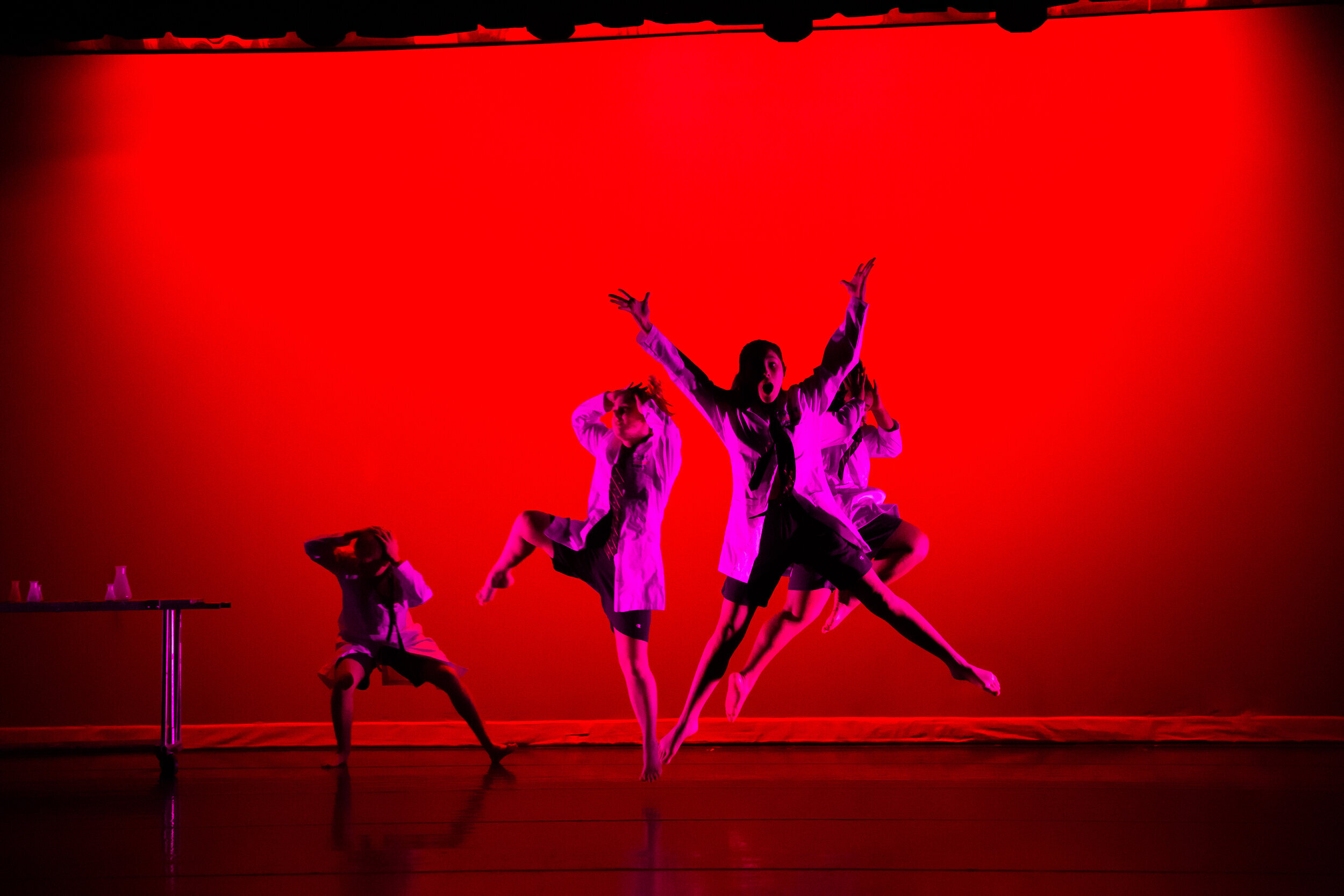 Students perform their dance work