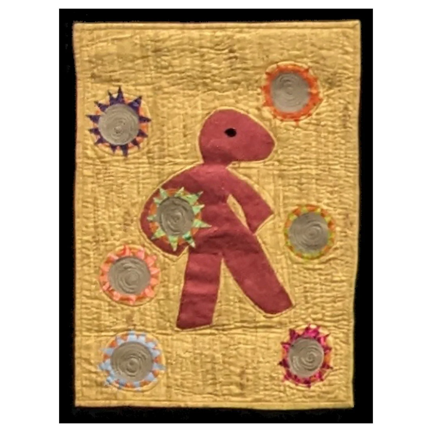 NOT MY WORK. This is by Harriet Powers, the mother of African American Story Quilts. I don't have the name of this quilt, but her work draws me in over and over again. The colors, the subject matter, it's all very intriguing.

#ilovequilting, #quilte