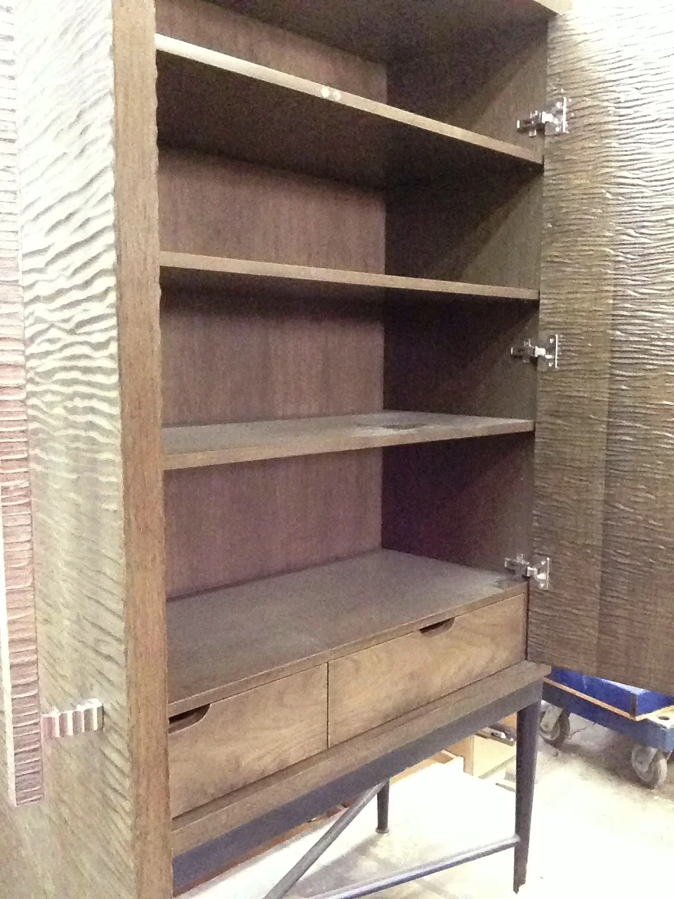  in carving the texture we increased the surface area dramatically and exposed a good deal of end-grain&nbsp; 