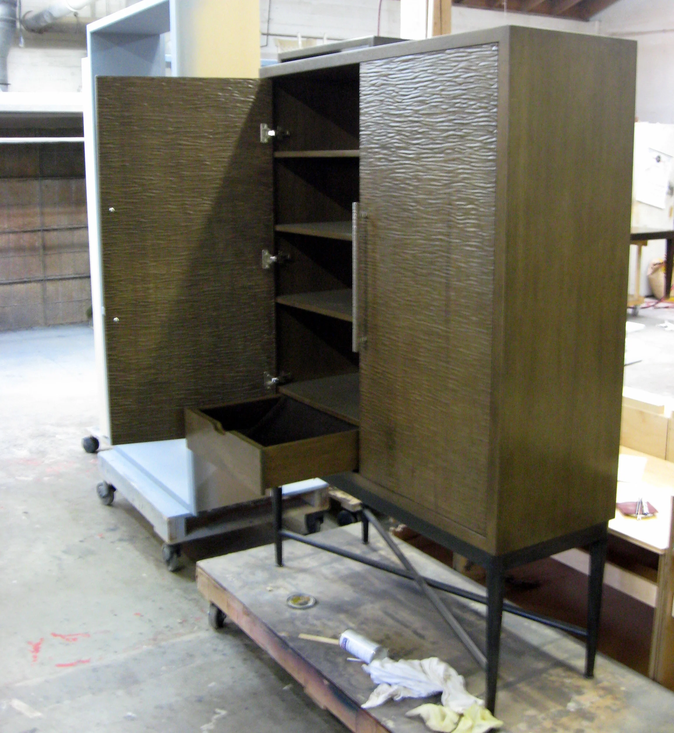 ripple-door china cabinet