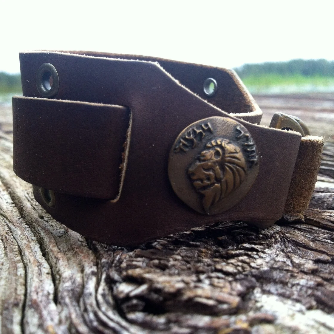 Wide Chocolate Brown Cuff