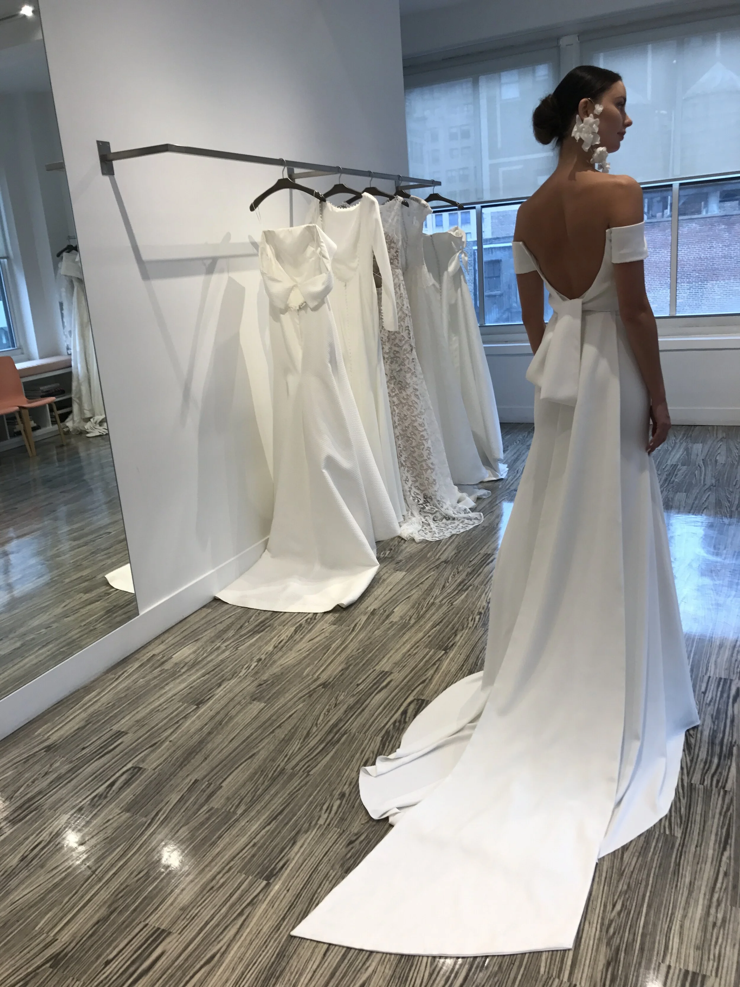 silver wedding outfit