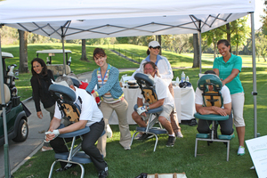 Complimentary massages on the course