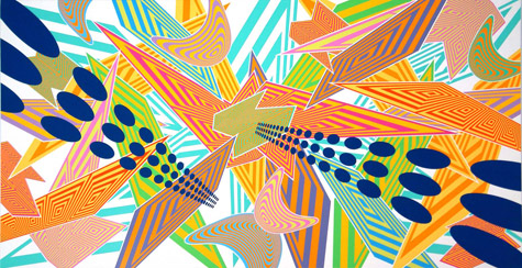 Upload , Acrylic on Linen, 185 x 95cm