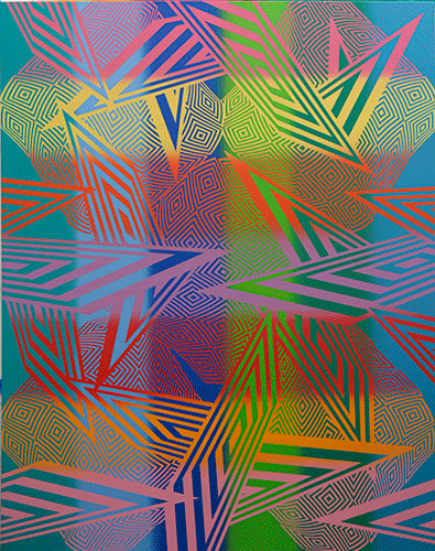   Sing a Rainbow , Acrylic on Linen, 152 x 122cm 