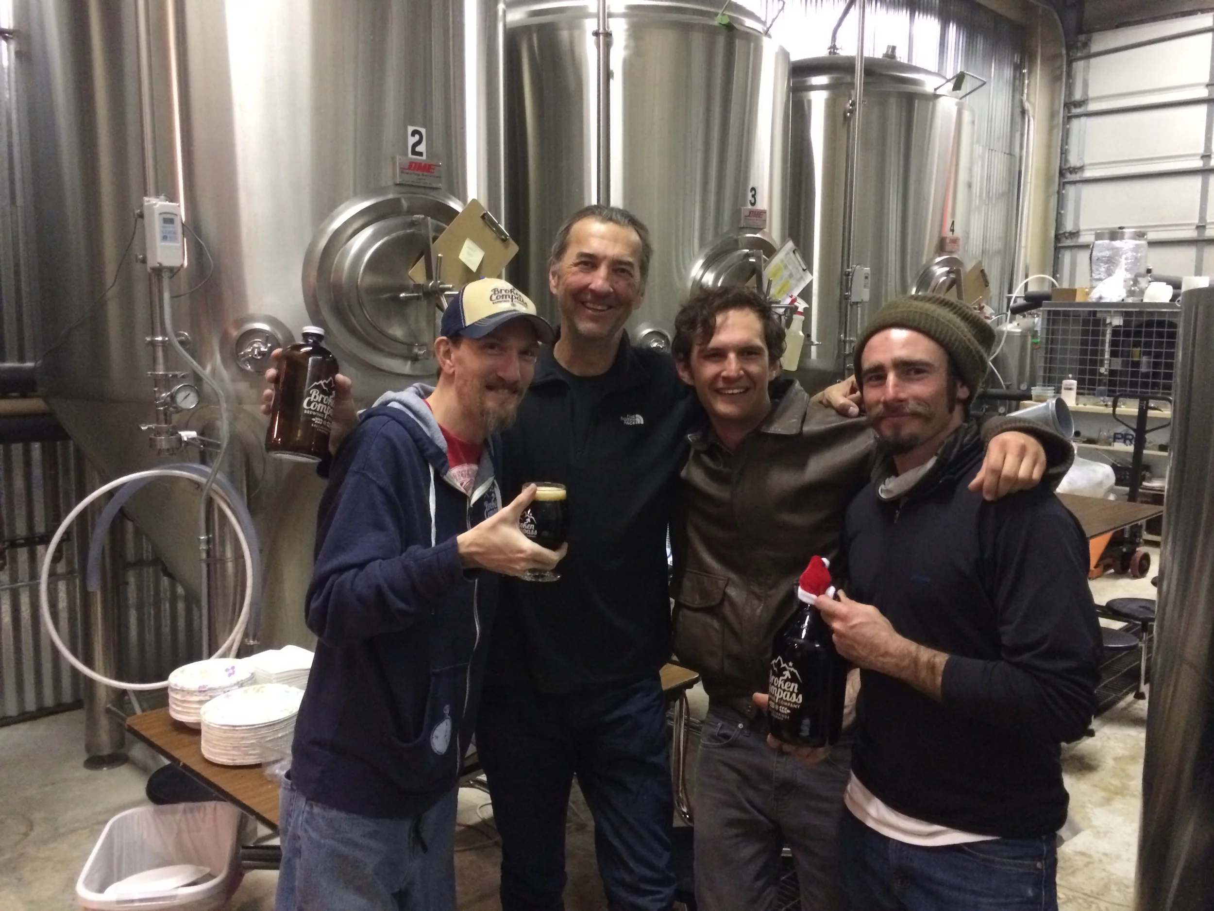 The winners, from right to left: Nick/Grant, Rick and Mike