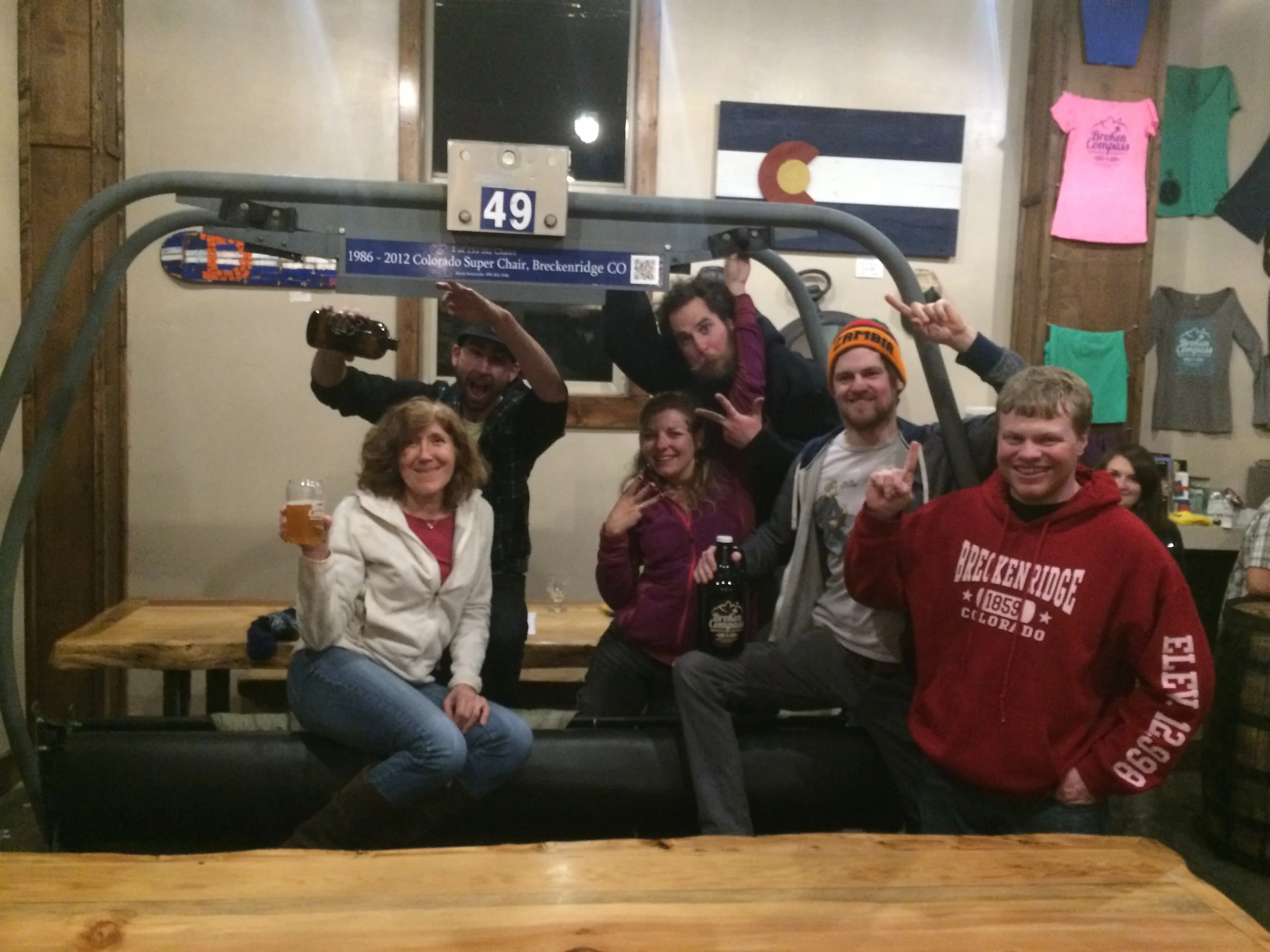 The winners, from left to right: Maria, Brett, Erin, Jake, Kendall and Mikey