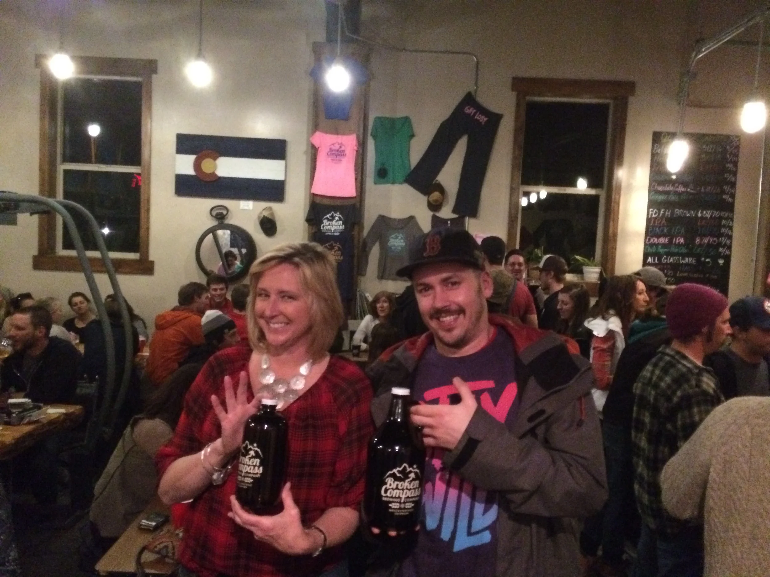 The winners: Cathy and Adam