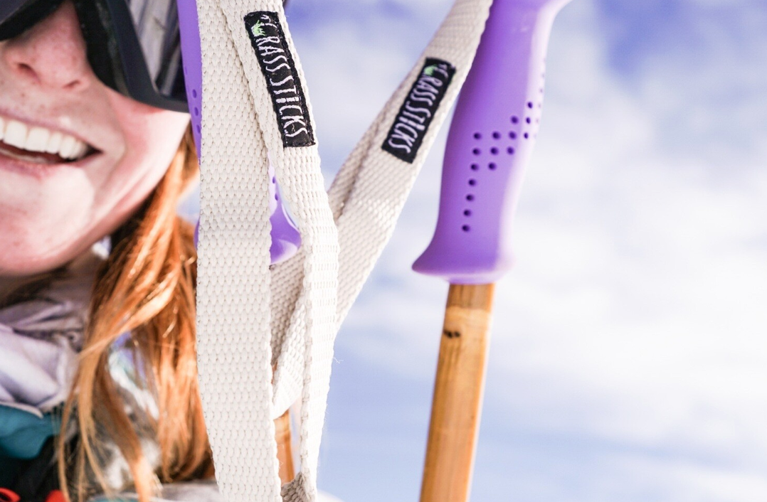 Build Your Own Ski Poles With Grass Sticks 