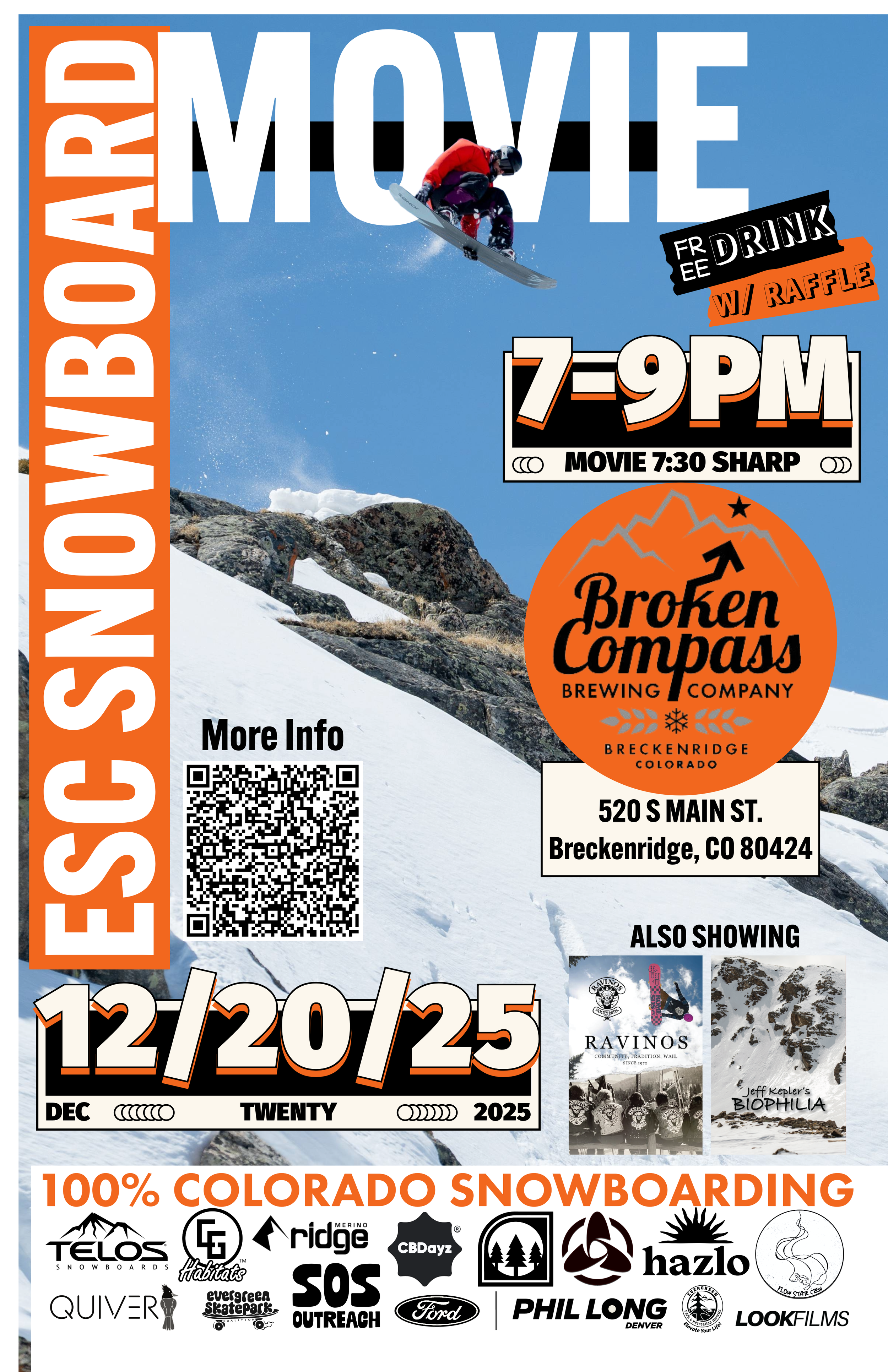 ESC Snowboard Movie Watch Party