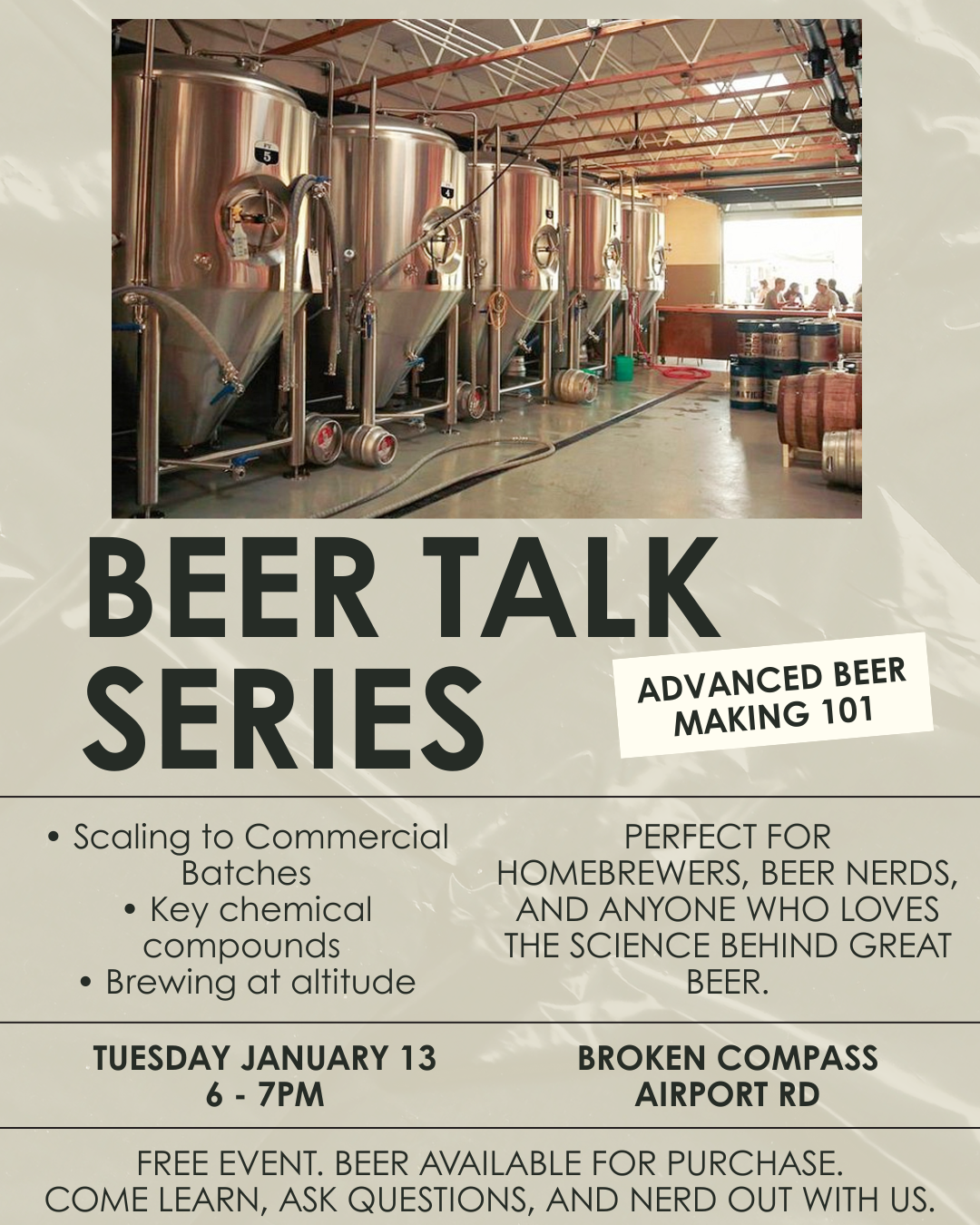 Beer Talk Series: Advanced Beer Making 101