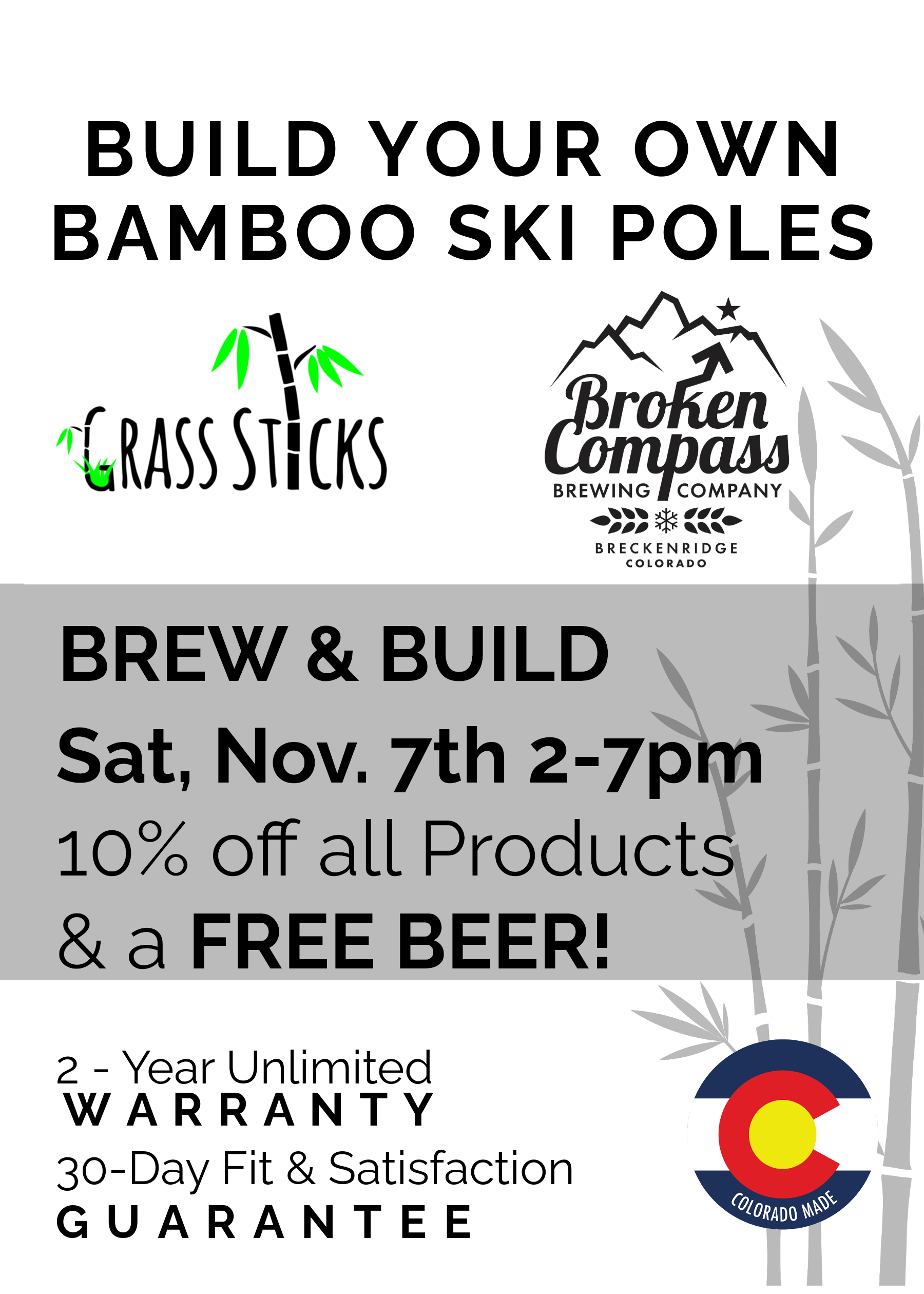 BREW &amp; BUILD WITH GRASS STICKS