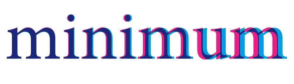 Figure 6. Practicing spacing by re-spacing Minion Pro. Cyan: my re-spacing, Magenta: original spacing