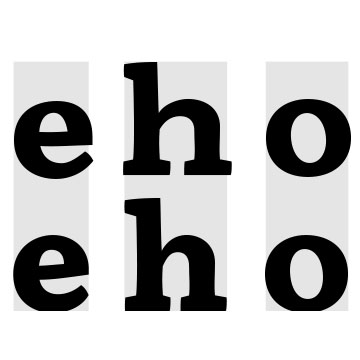 Figure 10. Top: original Bold that was too wide. Bottom: revised Bold.