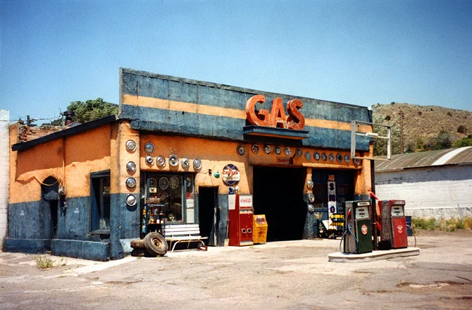 San Ramos' ramshackle gas station.