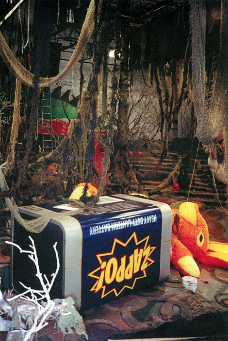 My principal task as Art Director was the design and fabrication of "Boogie-World", A nightmarish dream scape under a child's bed.