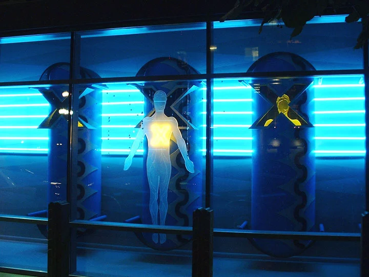 A closer view of the Xmission window.