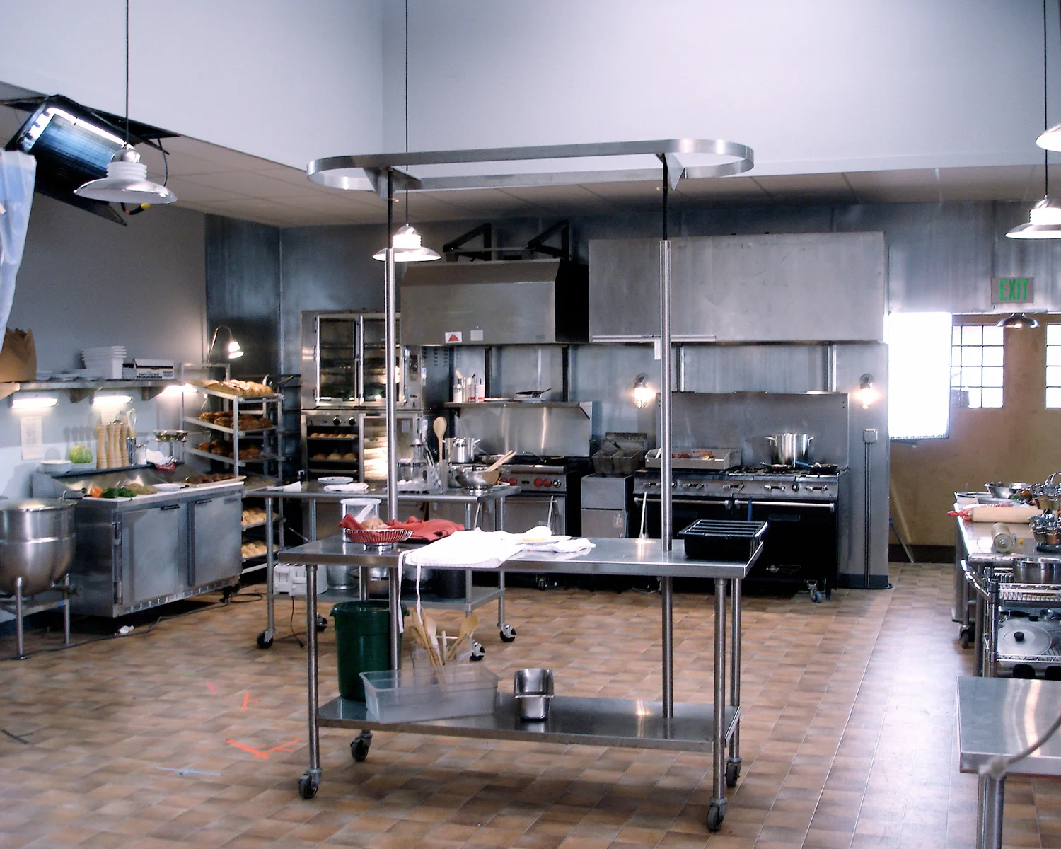 Another view of the Lava Springs Kitchen stage set.