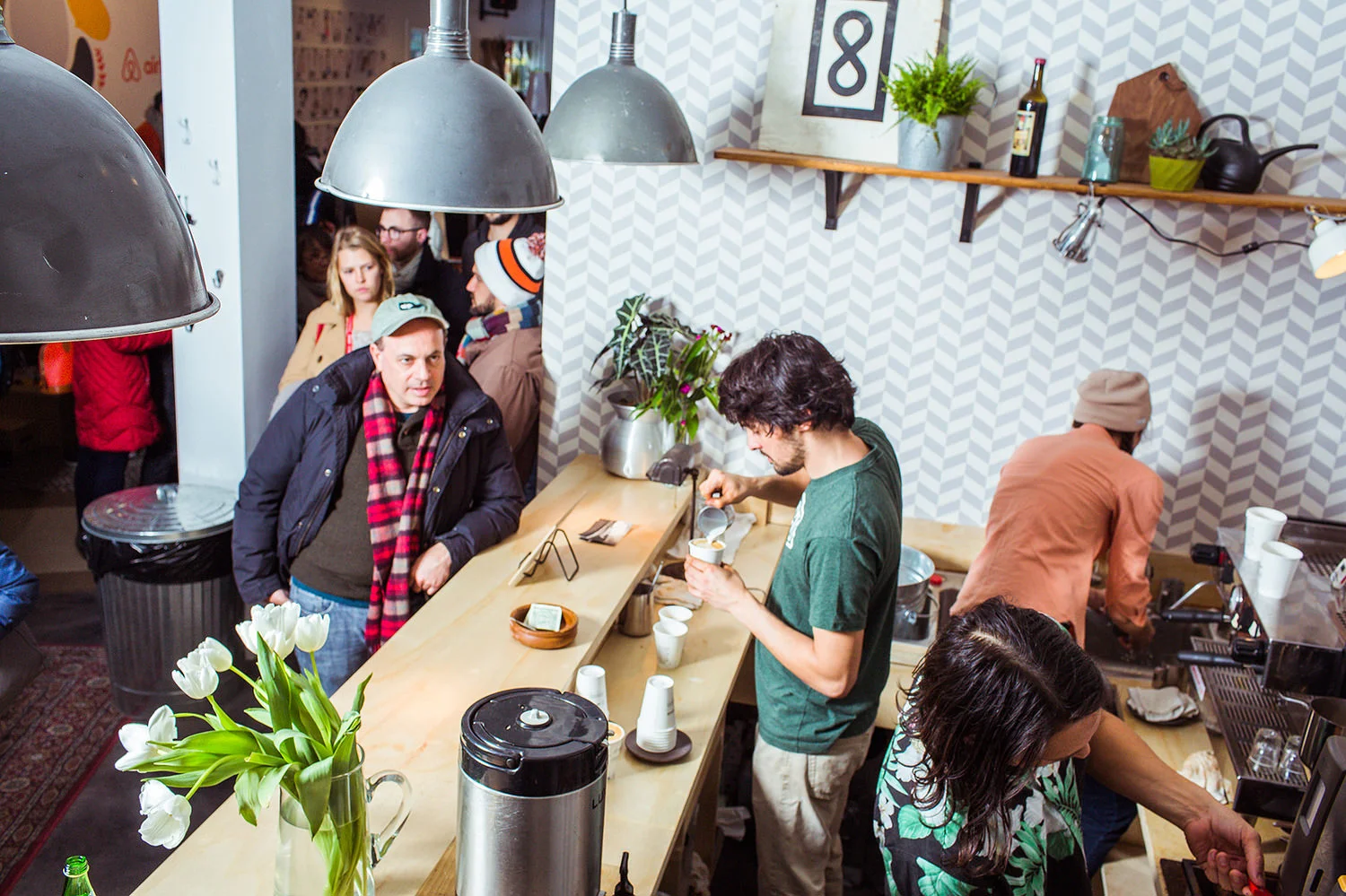 The Four Barrel team hard at work fueling Sundance 2015.
