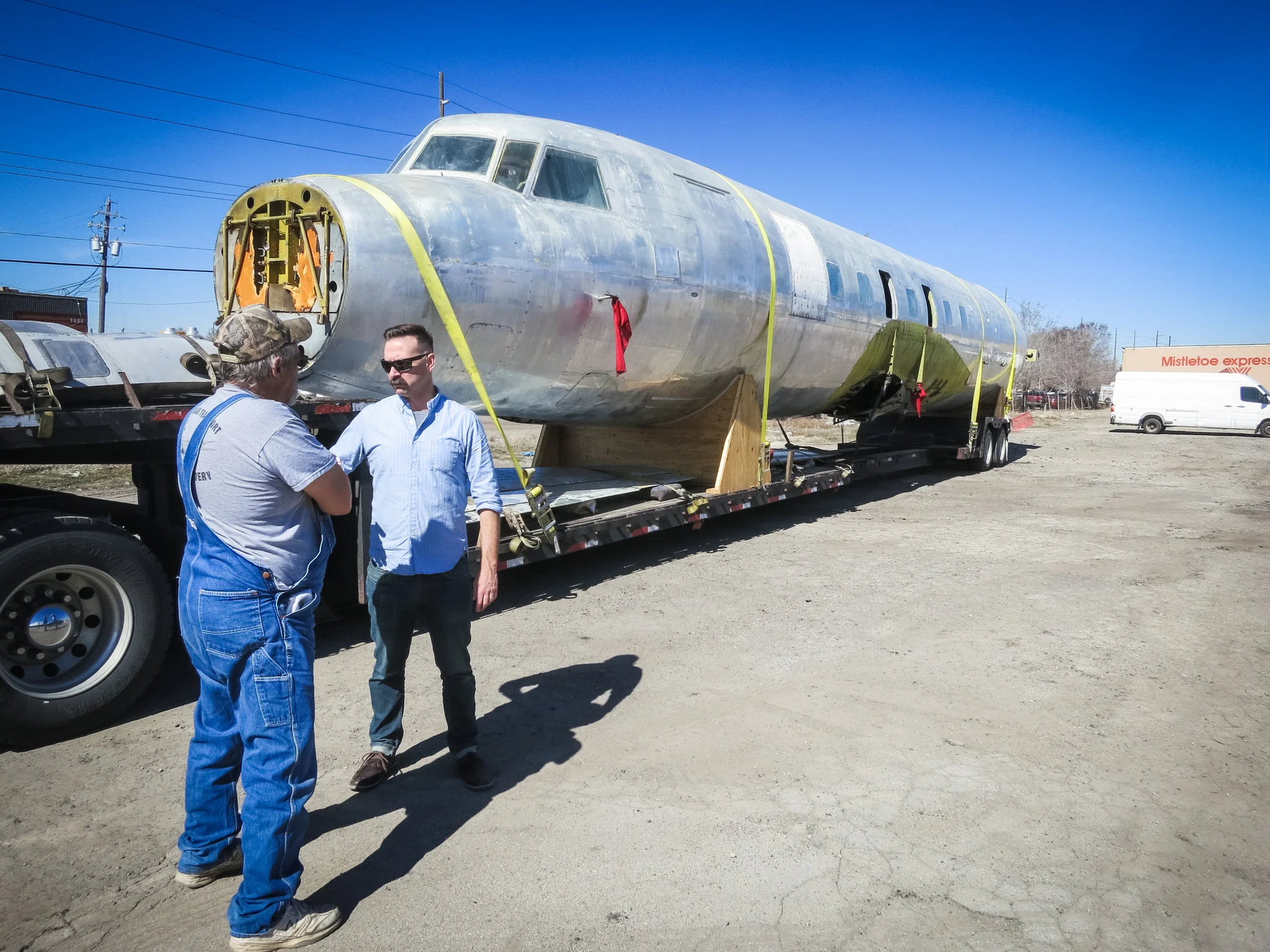 Weeks later the full fuselage arrived at the CSB shop in Salt Lake City.