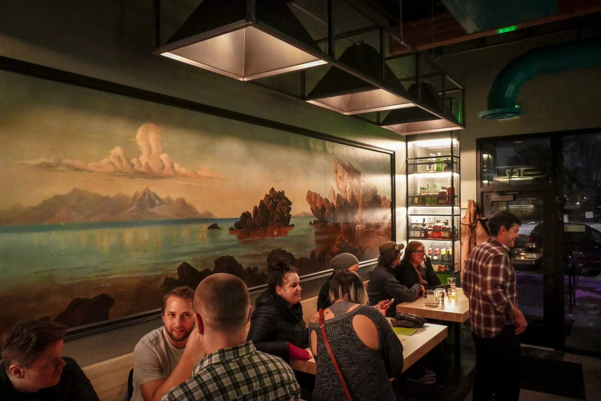 A typical evening at Water Witch bar.