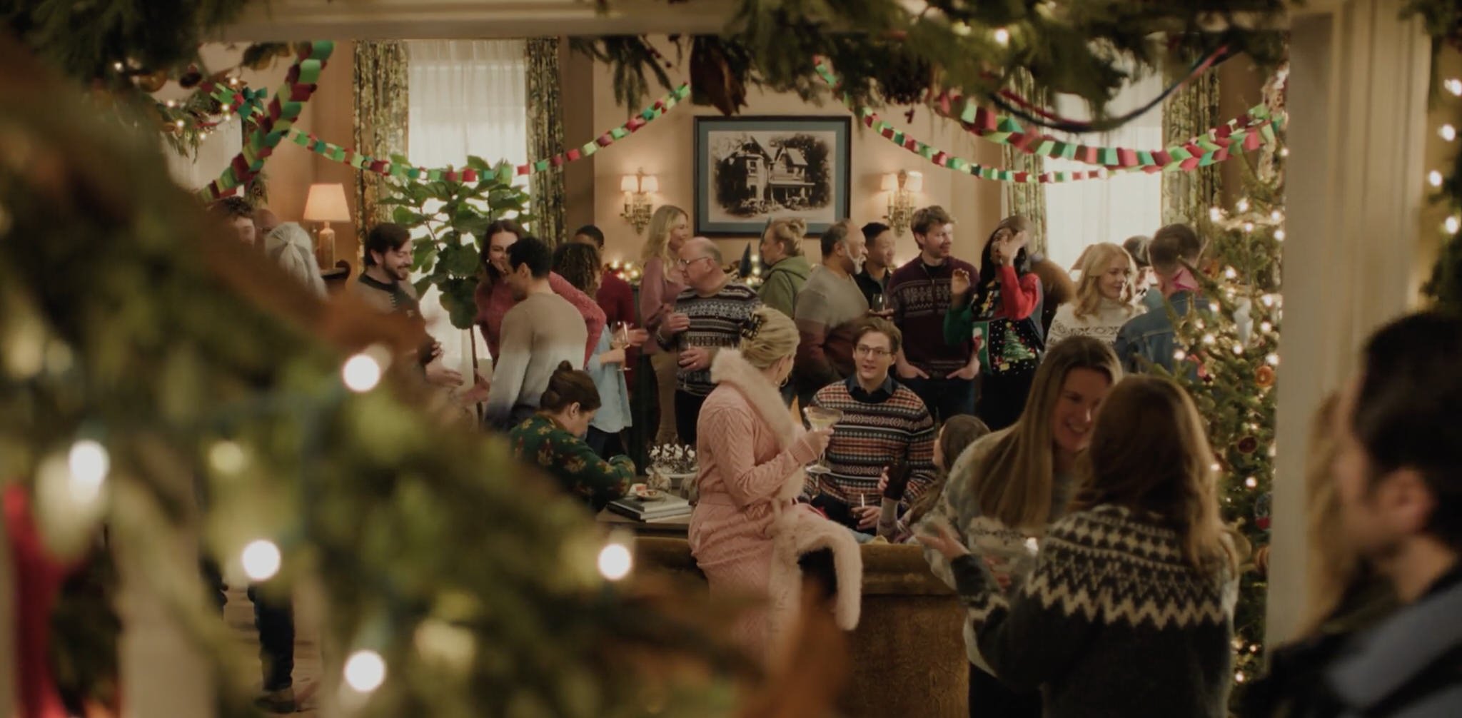  A surprise town Christmas party in Kate’s living room. 