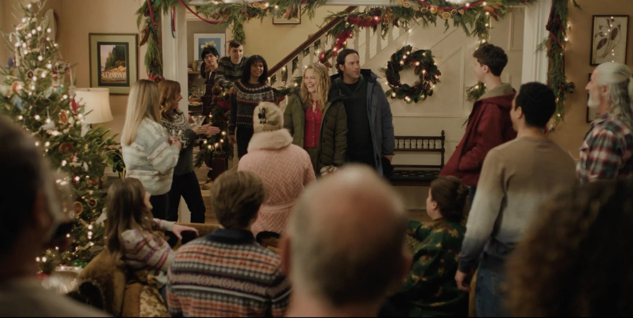  Surprise town Christmas party in Kate’s living room. 