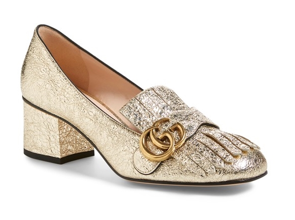  These glittery Gucci's are polished and professional enough to take you to the cubicle but also perky enough to take you to cocktails. Gucci pumps, $795, at  Nordstrom .&nbsp; 