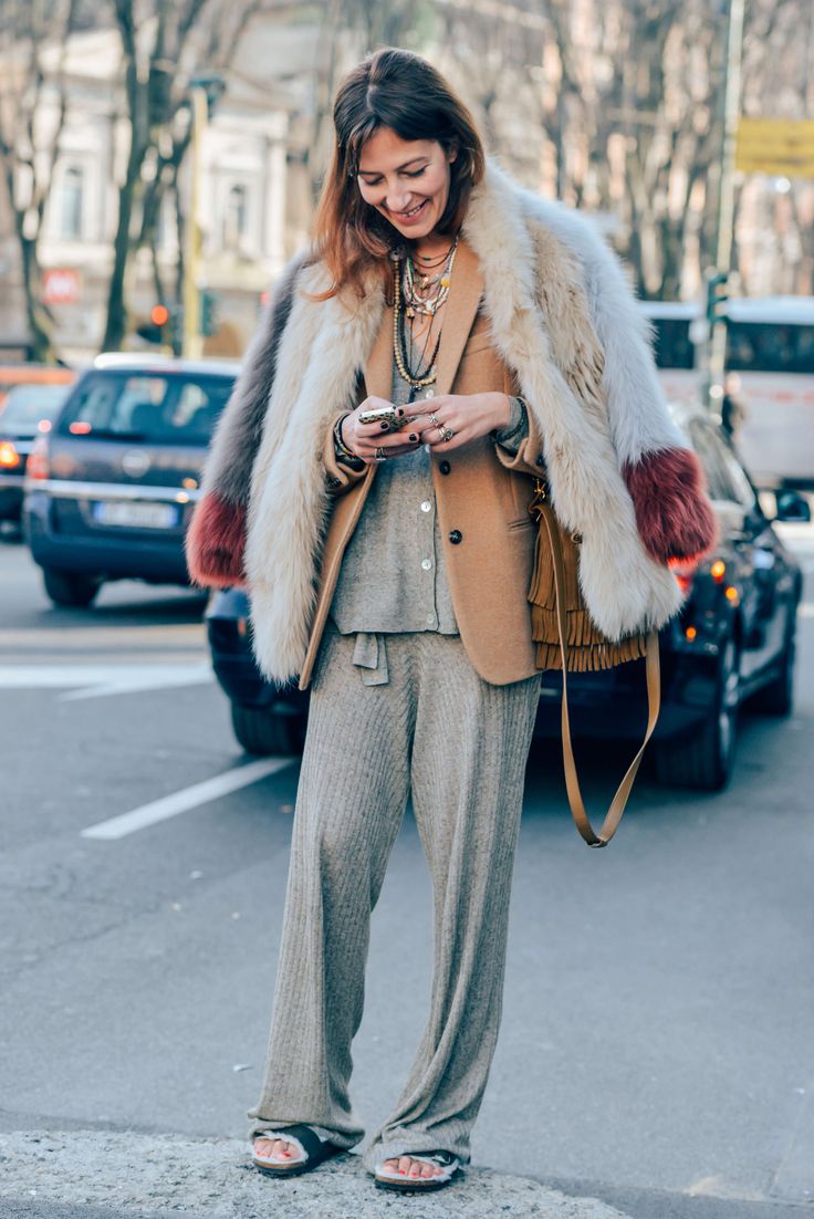 Chic yet cozy layering, via Tommy Ton .