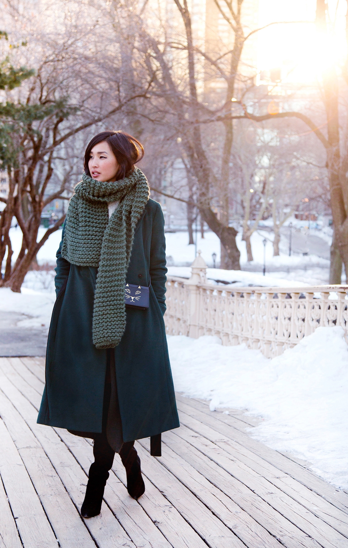 Nicole Warne in an Altuzarra coat, via Gary Pepper Girl