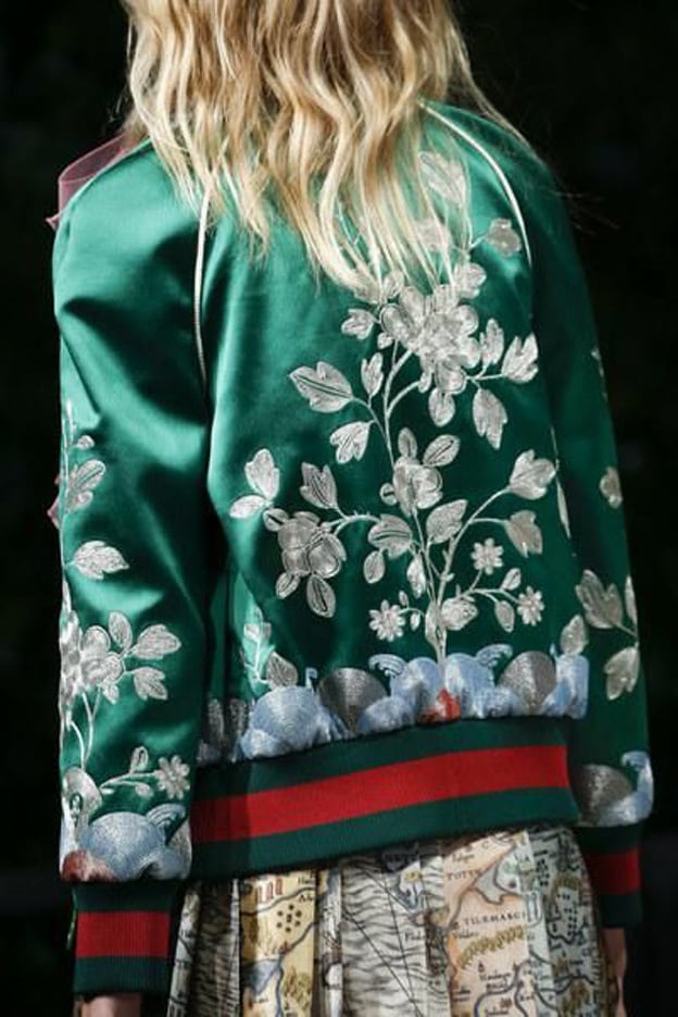  If this  Gucci  bomber hasn't sold out yet, I will become a proud hooker to buy it / Via  I Love Green Inspiration  