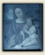 Under UV light, darker areas of linseed oil and newer varnish appear-solid evidence of retouchings.