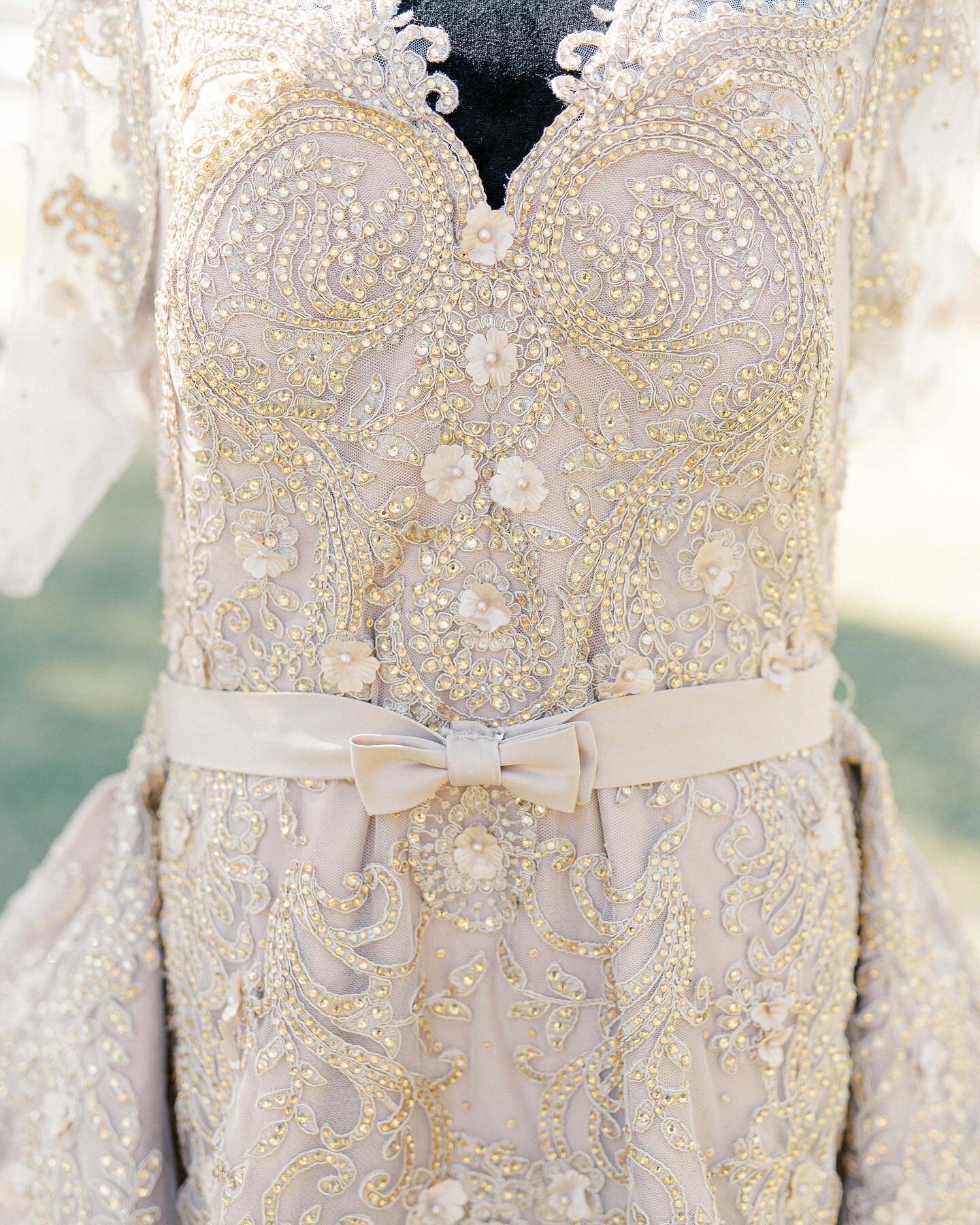 The incredible detail of Michelle&rsquo;s wedding gown. Can&rsquo;t wait to share more from this epic day.