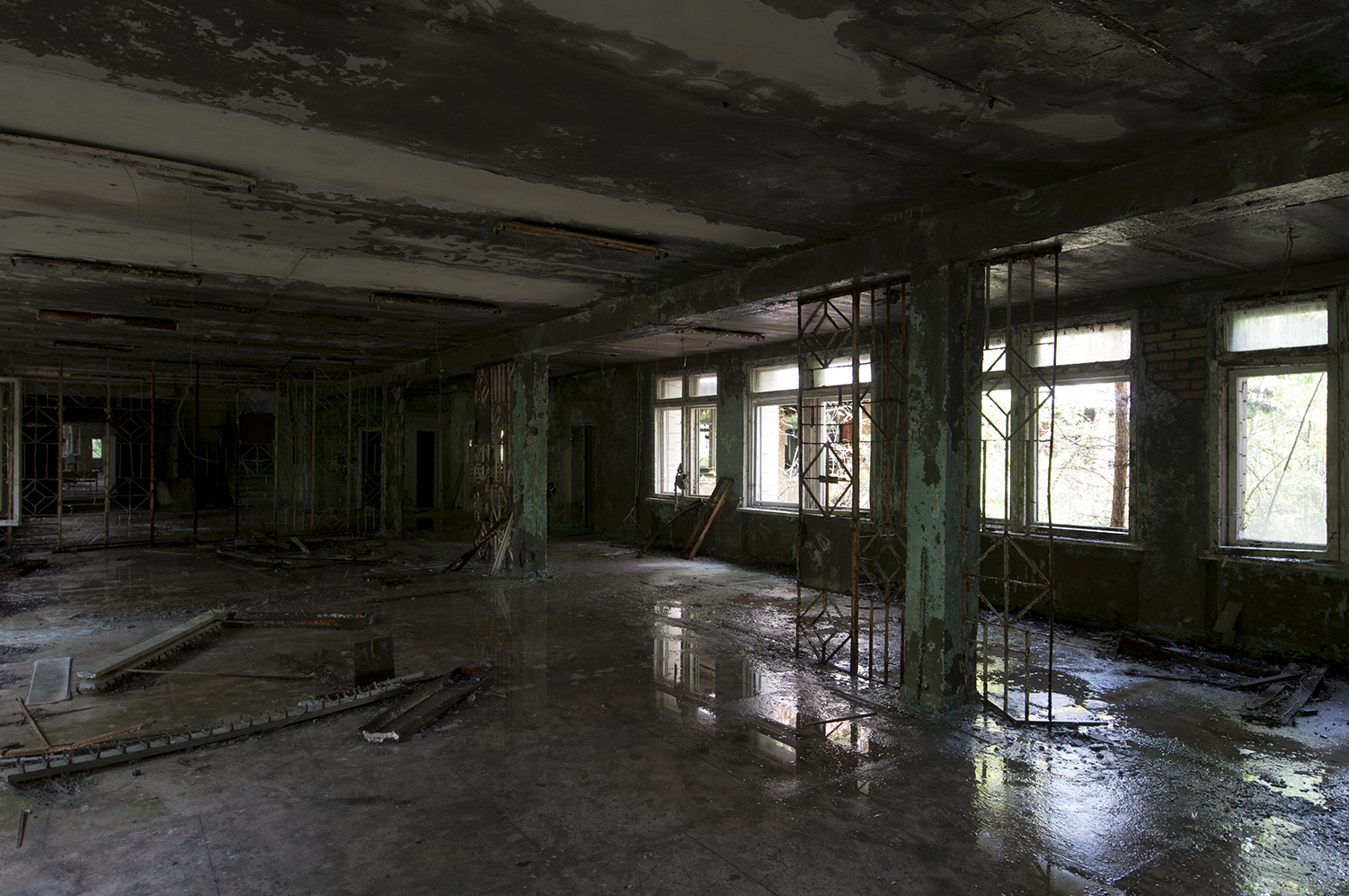 The main hall of Pypiat school
