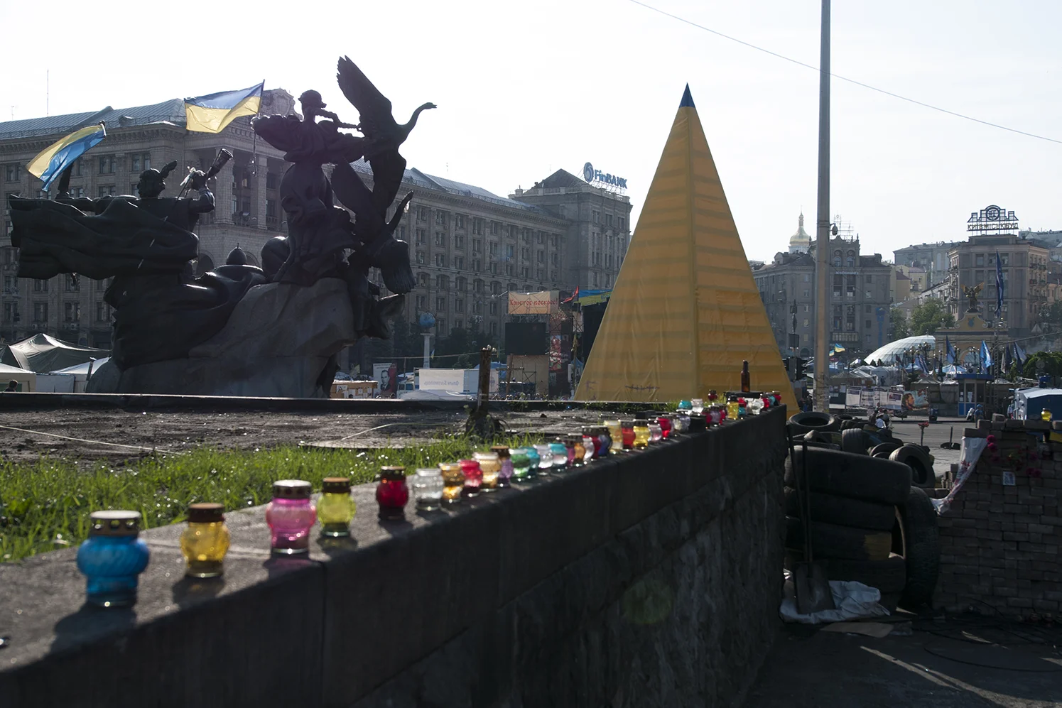 Statue of the founders of Kiev