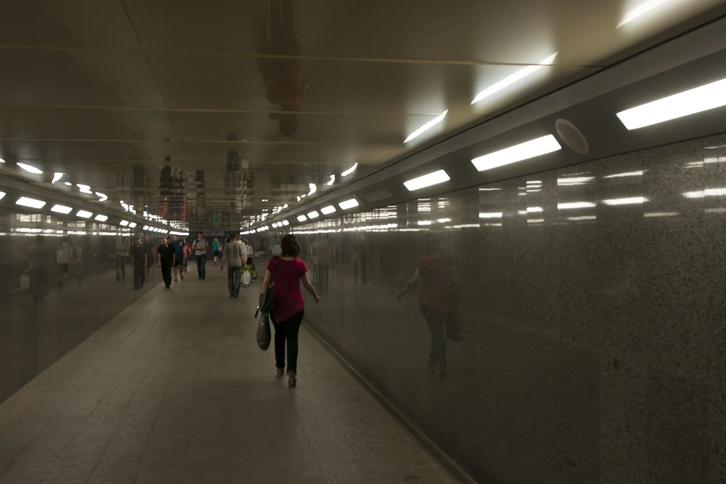 Underground of Donetsk train station situated less than 2km from the Sergey Prokofiev Airport disputed by the Ukrainian Army and the soldier from the Donetsk People's Republic