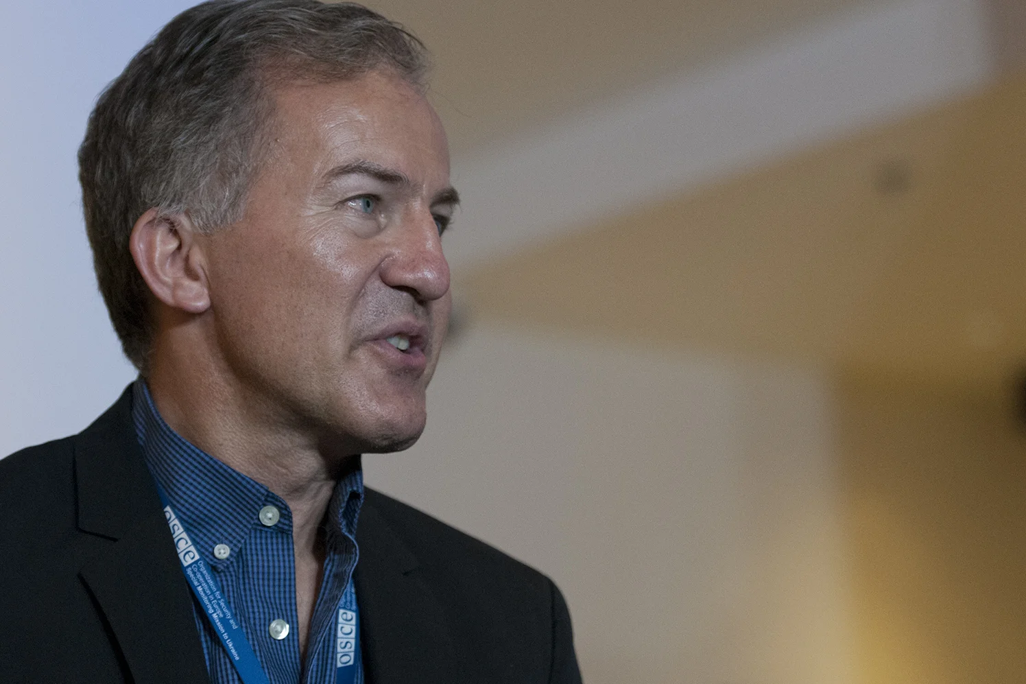 Michael Bociurkiw, Spokesman of the OSCE mission in Ukraine, reminding that the role of the OSCE in Eastern Ukraine and their committee isn't in charge of the investigation 